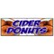 Signmission CIDER DONUTS BANNER SIGN hot fresh doughnuts varieties coffee bakery B-72 Cider Donuts - alternate 1